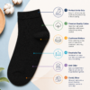 KYTERRA Socks Amazon Black decribe KYTERRA Premium Socks for Men, Ankle Socks, Black, Pairs of 1