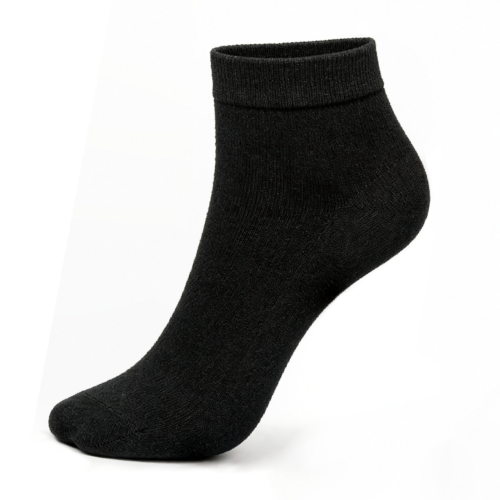 KYTERRA Premium Socks for Men, Ankle Socks, Black, Pairs of 1
