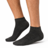 KYTERRA Socks Amazon Dark grey KYTERRA Premium Socks for Men, Ankle Socks, Black+Light Grey, Pairs of 2